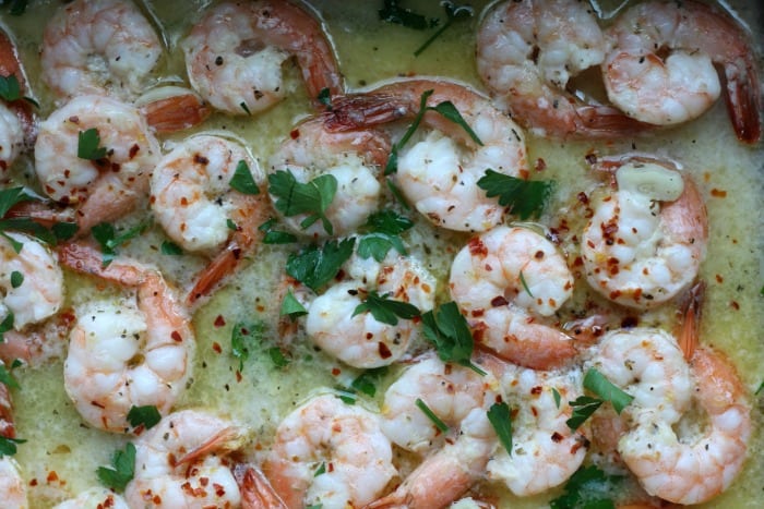 garlic shrimp sauteed in butter