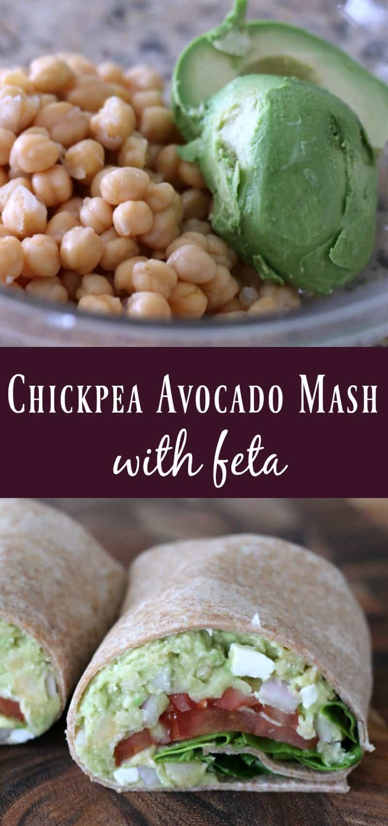 Chickpea Avocado Mash with Feta