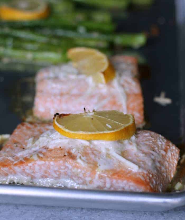 Baked Salmon and Asparagus