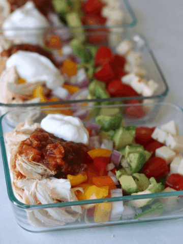 Meal Prep Chicken Burrito Bowls