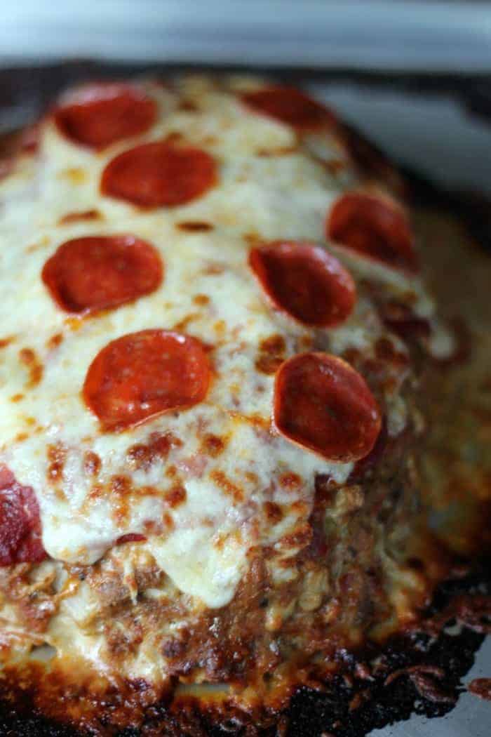 Make-ahead Low Carb Pizza Style Meatloaf Recipe