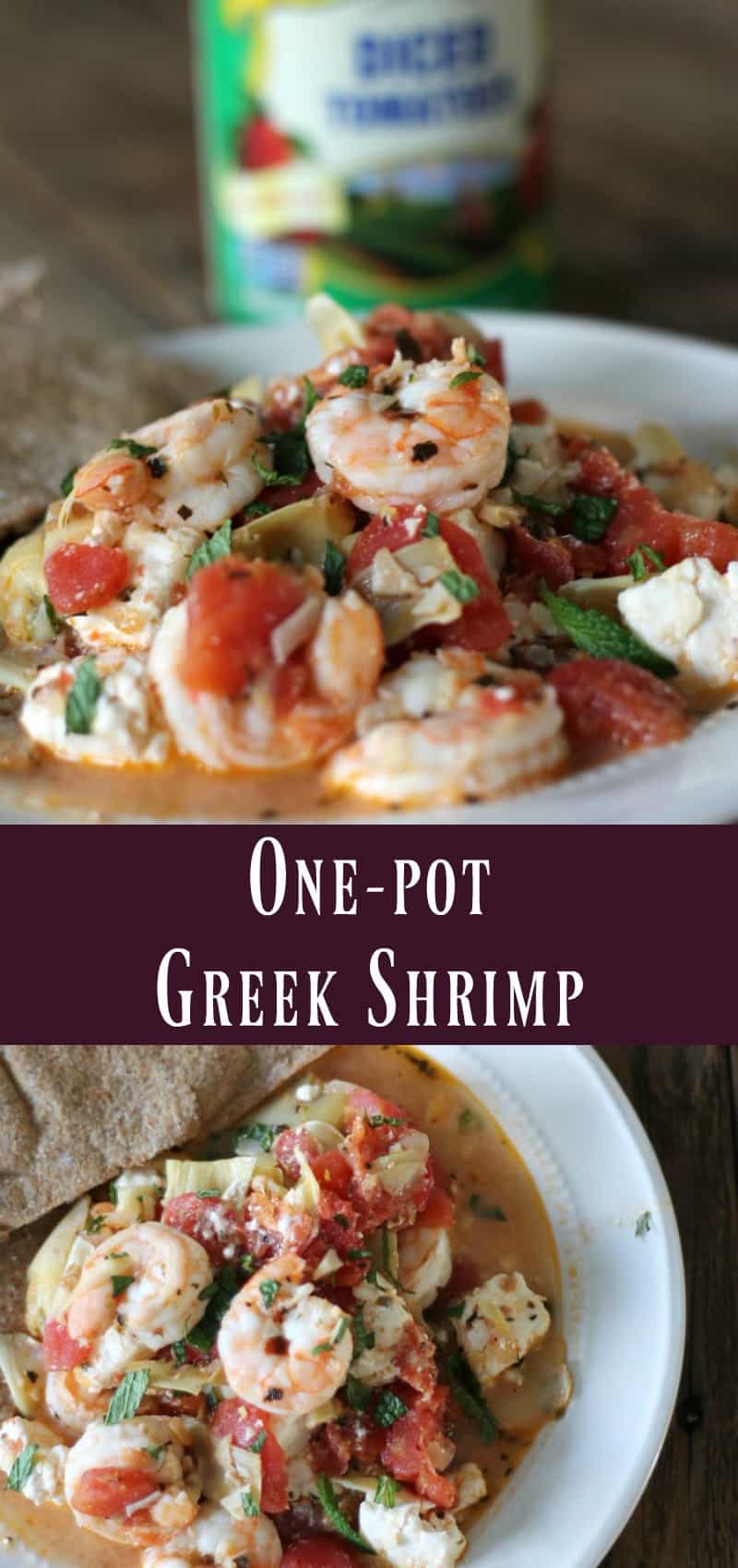 Healthy One-pot Greek Shrimp pantry meal recipe