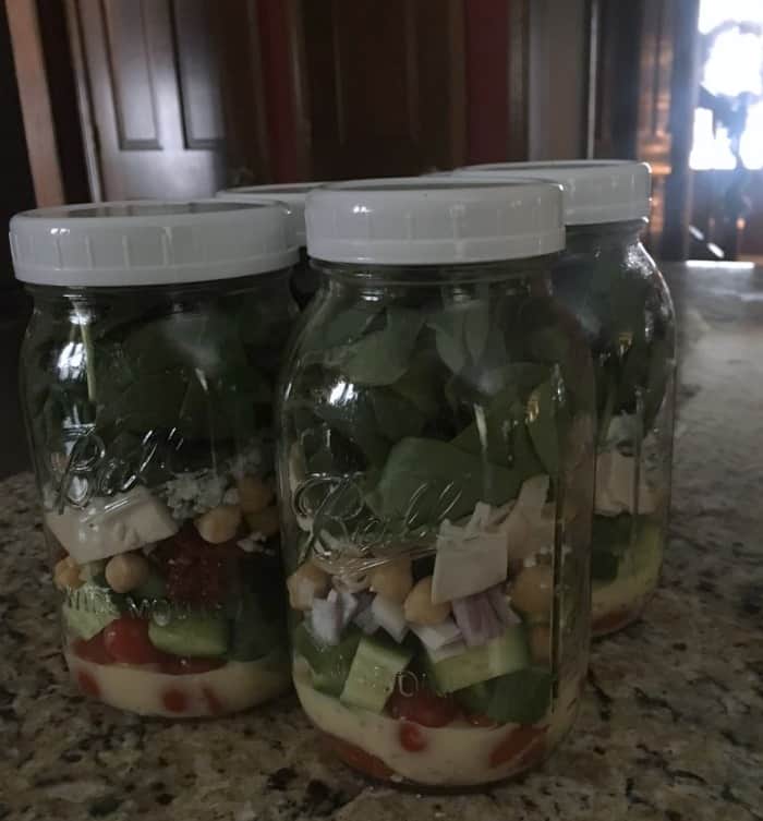 Mason Jar Salad Meal Prep Idea