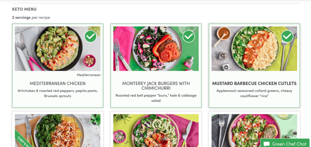 green chef keto meal plan