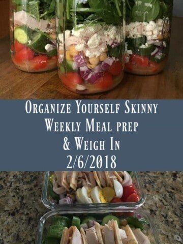 Weekly meal prep and weigh in