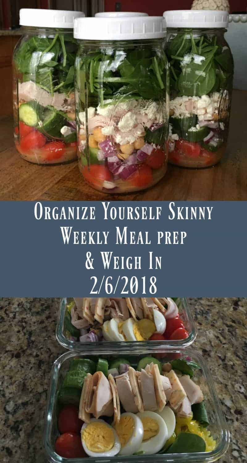 Weekly meal prep and weigh in
