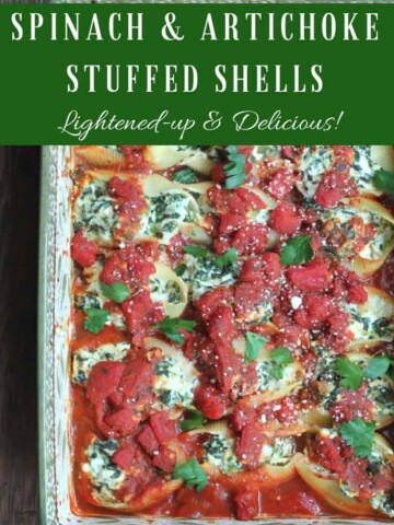 Healthy Spinach and Artichoke Stuffed Shells Recipe