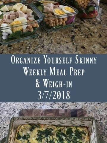 Weekly Meal Prep and Weigh in
