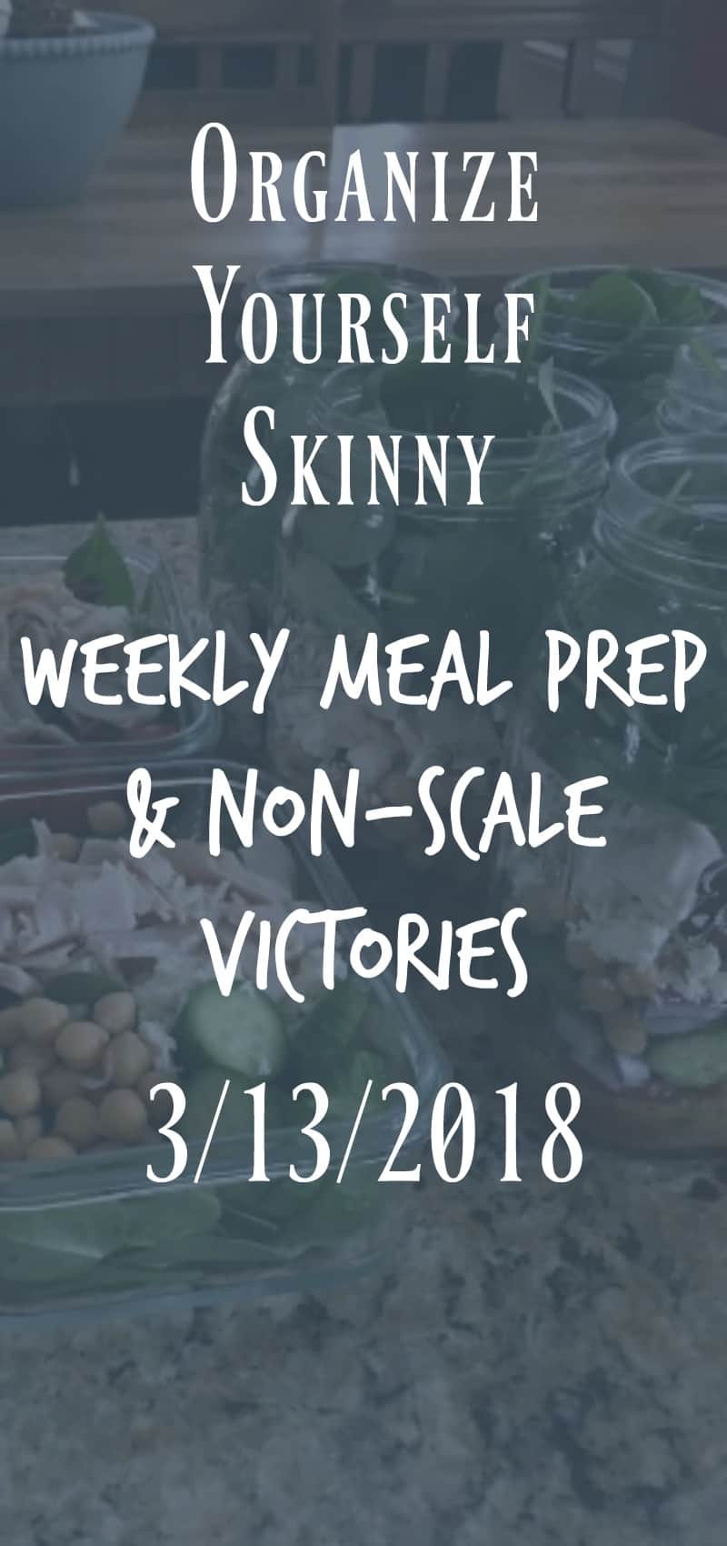 Weekly Meal Prep and Non-scale Victories