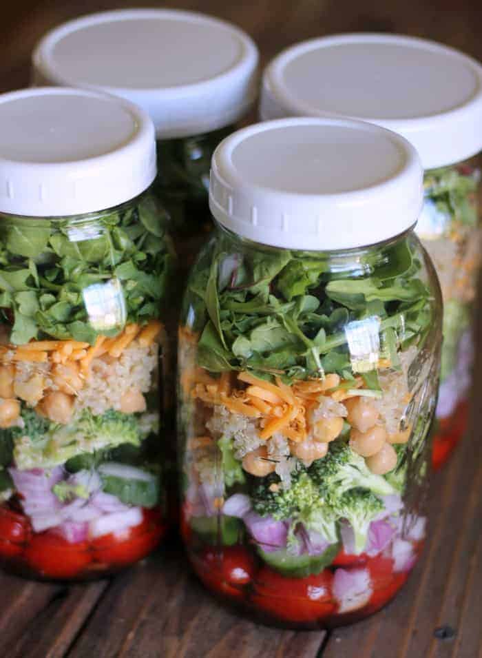 Mason Jar Salad: Greens and Ancient Grains (CoreLife Copycat Recipe) #masonjarsalad