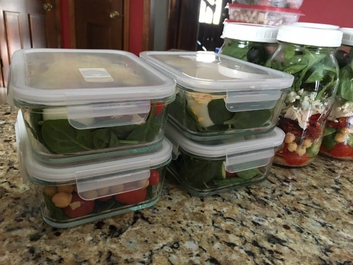 glass containers for salad meal prep 