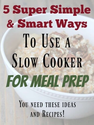 Slow Cooker Meal Prep Ideas