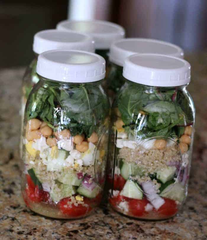 mason jar lunch ideas for work