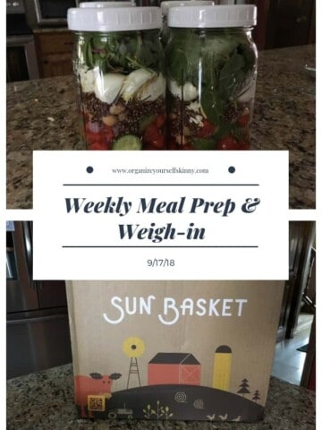 Weekly Meal prep and weigh in
