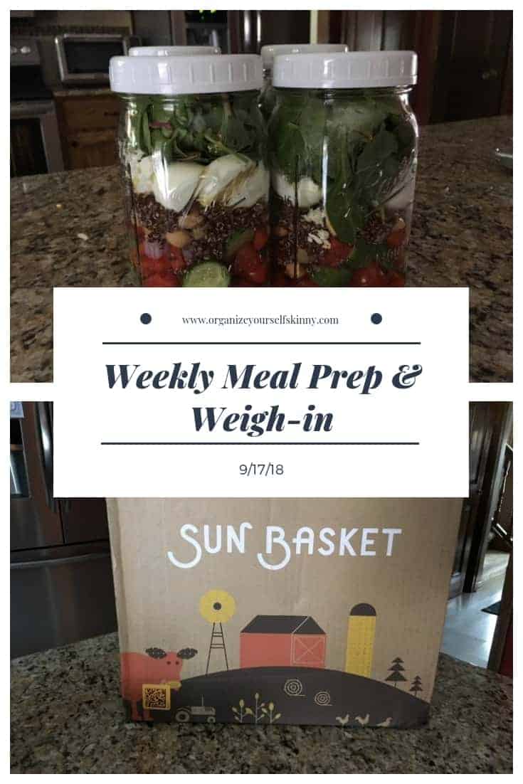 Weekly Meal prep and weigh in 