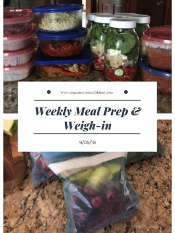 Weekly Meal Prep & Weigh-in {September 5th, 2018}
