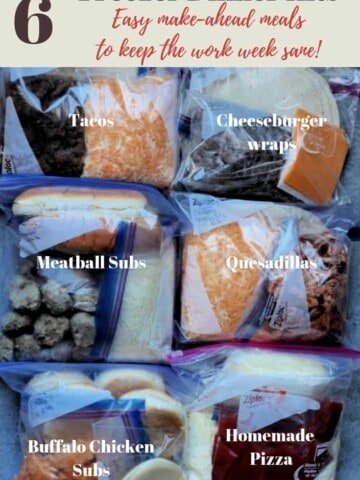 Make ahead freezer meals