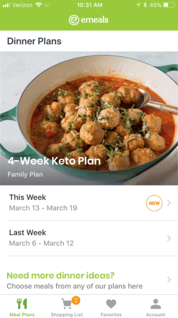 keto meal plan