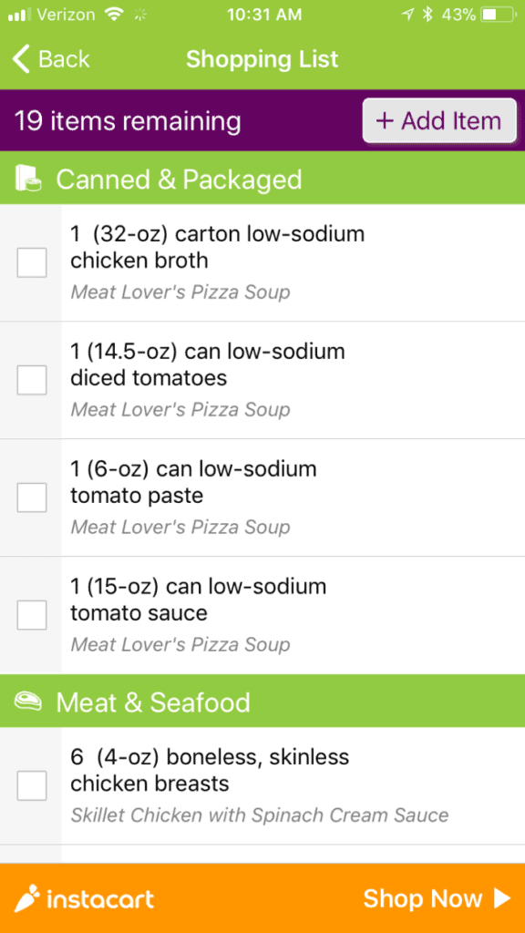 keto meal plan