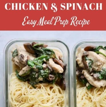 Dijon Mustard Chicken and Spinach Skillet Meal Prep Recipe