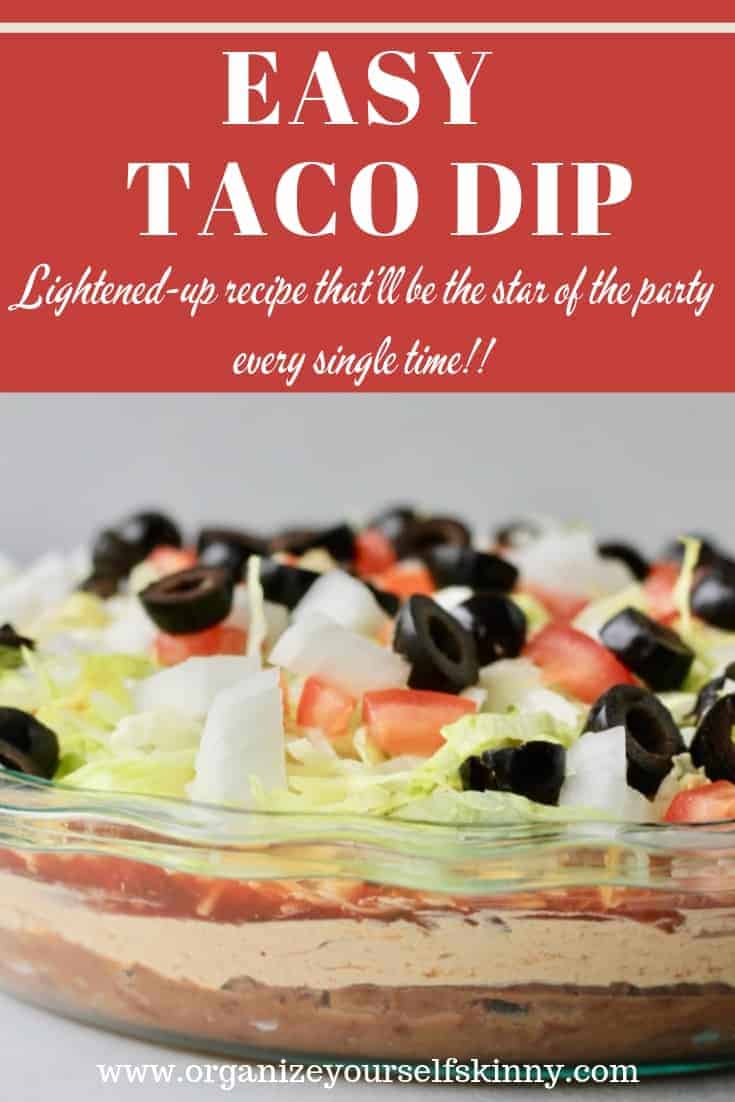 Taco Dip Recipe. Easy taco dip.