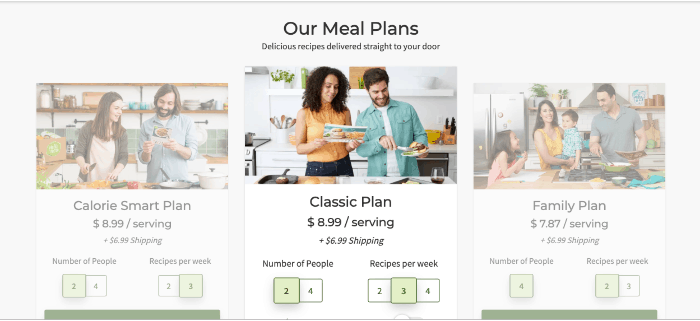Hello fresh meal plans