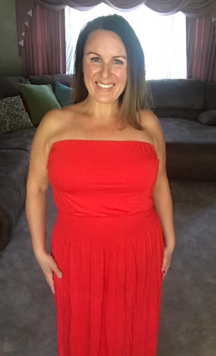 After photo of woman who has implemented weight loss tips.