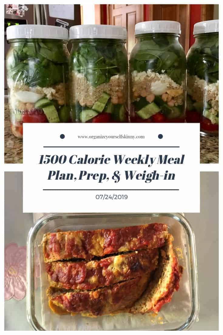 1500 Meal Plan and Exercise Schedule