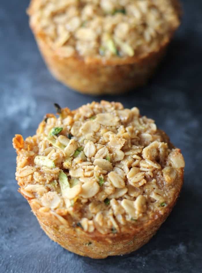 Zucchini Bread Baked Oatmeal Cups