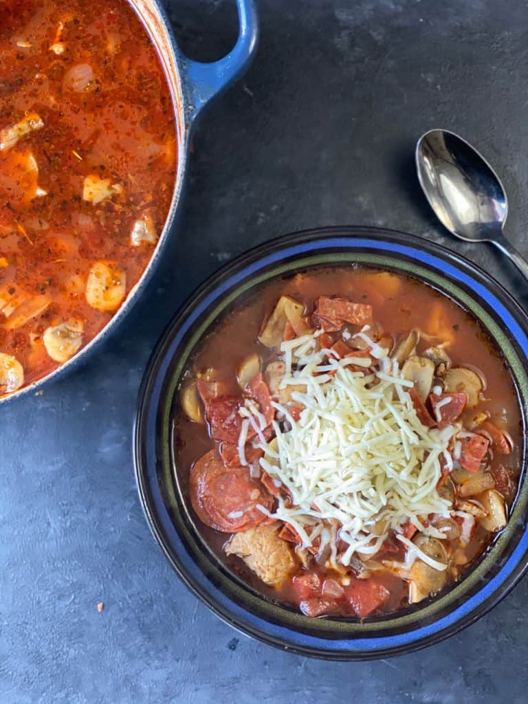 pizza soup for make ahead lunches