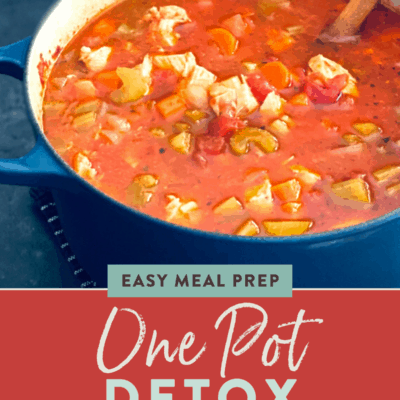 Low-carb chicken soup {Detox soup recipe}