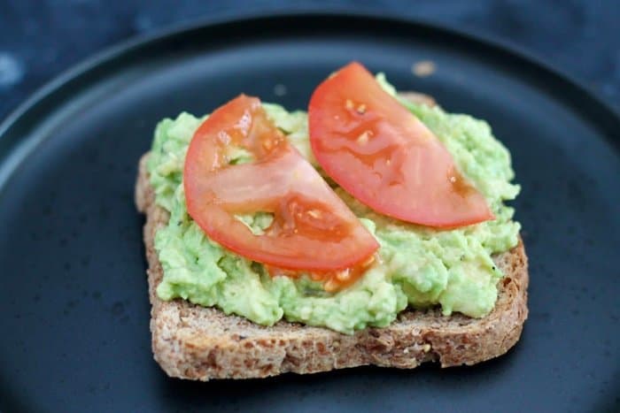 avocado toasts on a plate