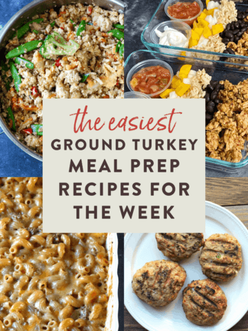 The easiest ground turkey meal prep recipes for the week