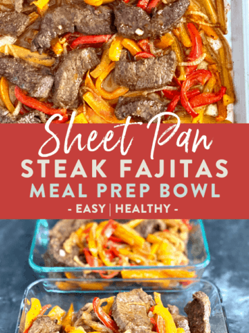 steak sheet pan fajitas