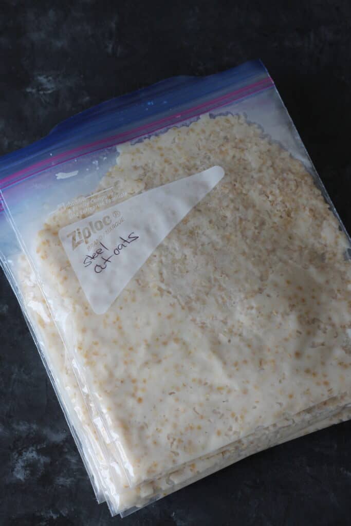 how to freeze steel cut oats