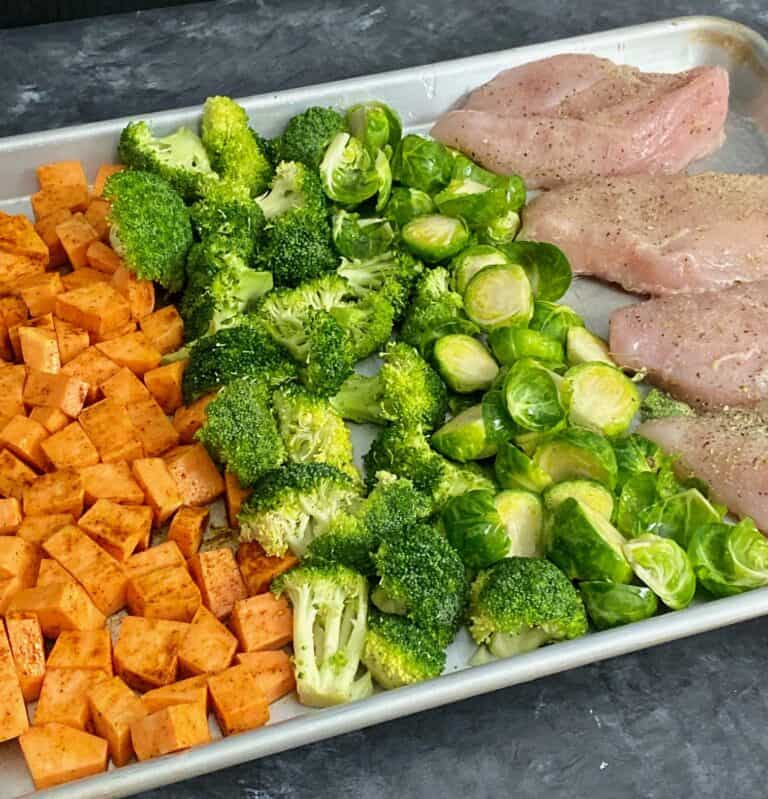 sheet pan chicken and veggies