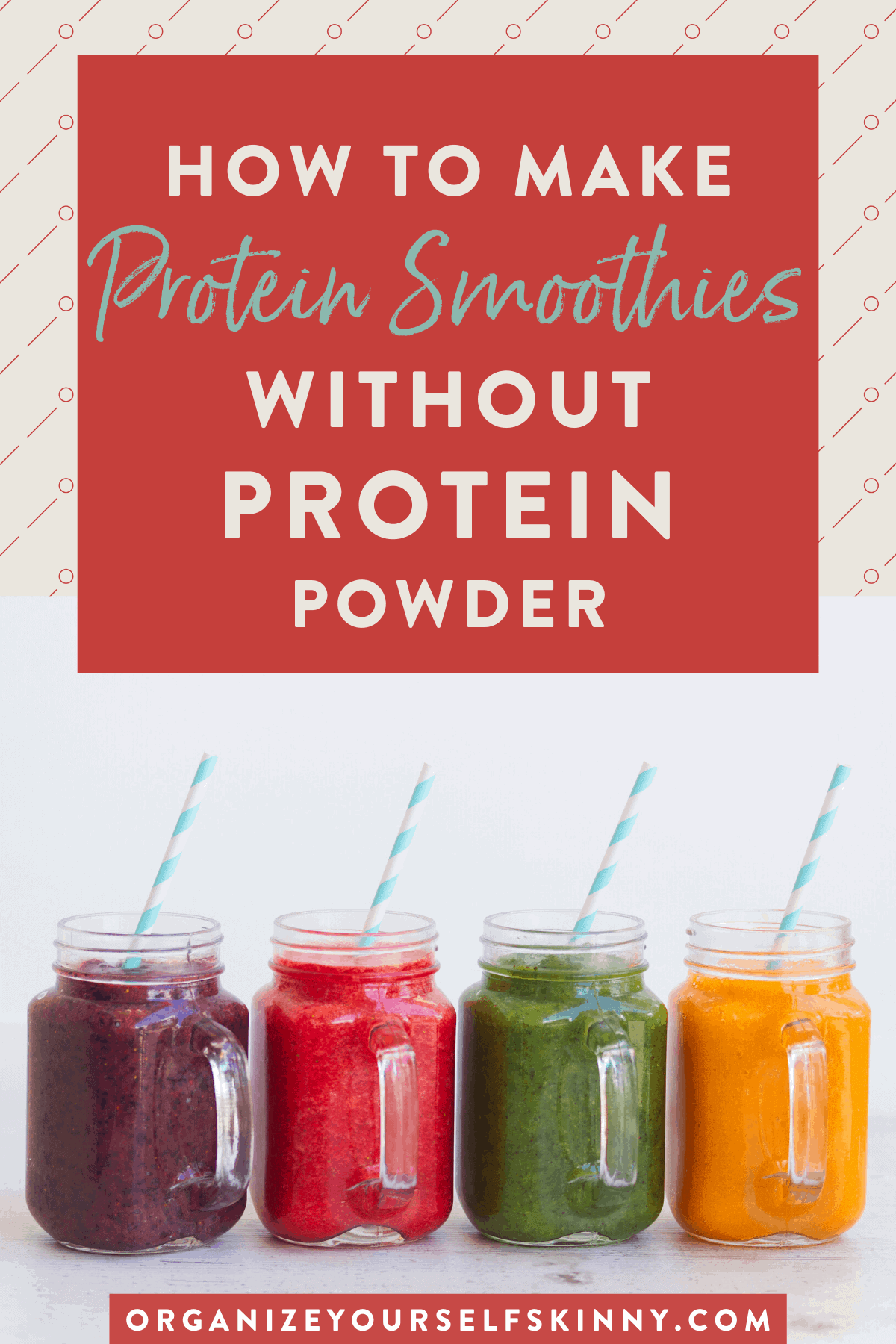 High Protein Smoothie Recipe Without Protein Powder - Organize Yourself ...