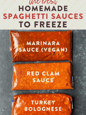 homemade spaghetti sauces to freeze