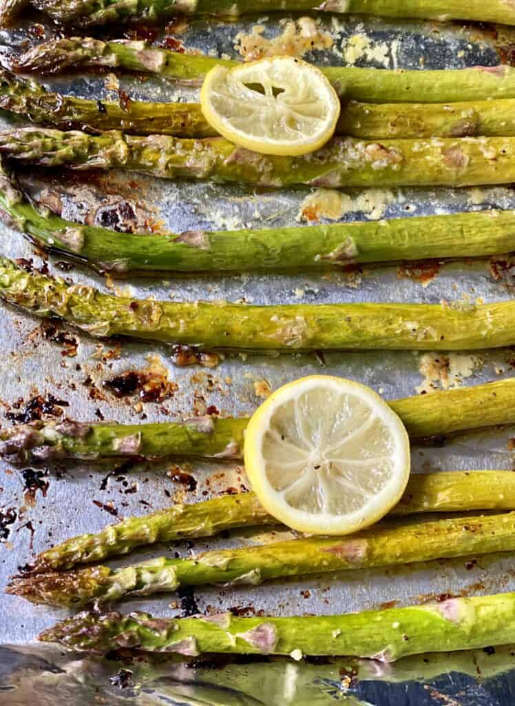 roasted asparagus with lemon and garlic 