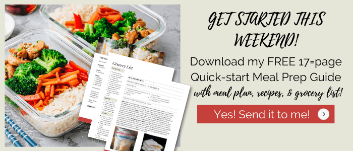 quick start meal prep guide
