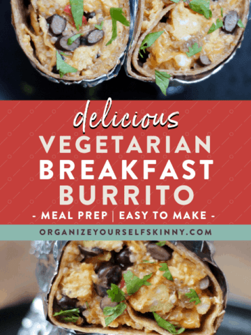 vegetarian breakfast burrito