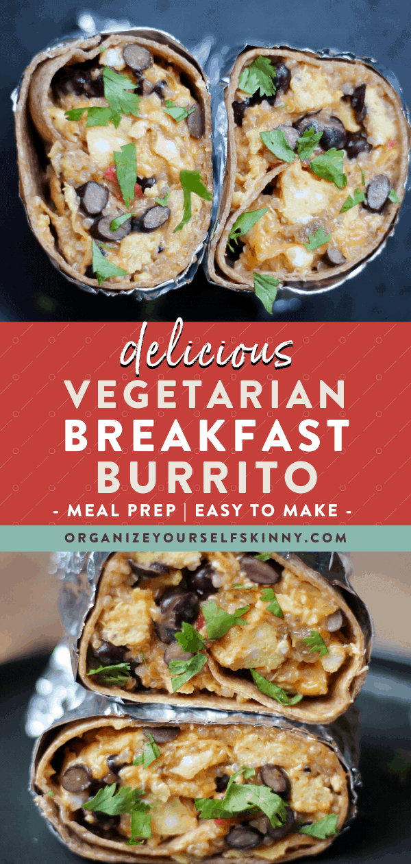 vegetarian breakfast burrito