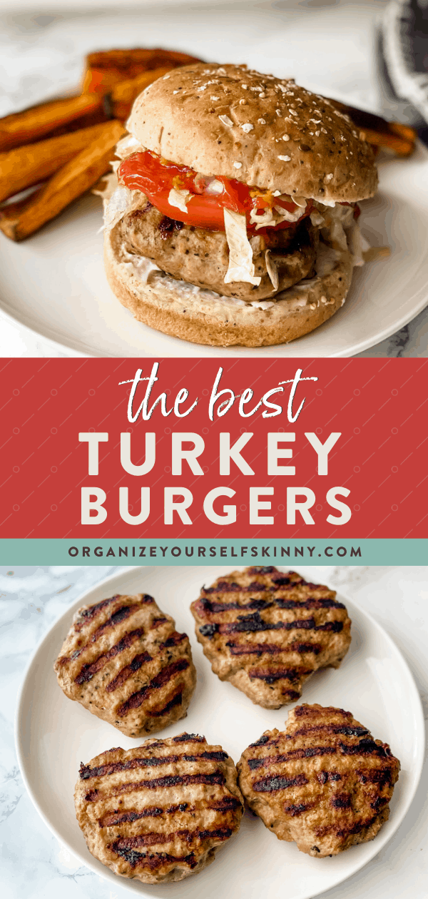 Healthy Turkey Burger Recipe - Organize Yourself Skinny