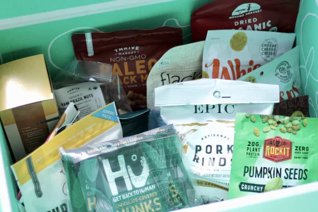 Keto snacks from Thrive market