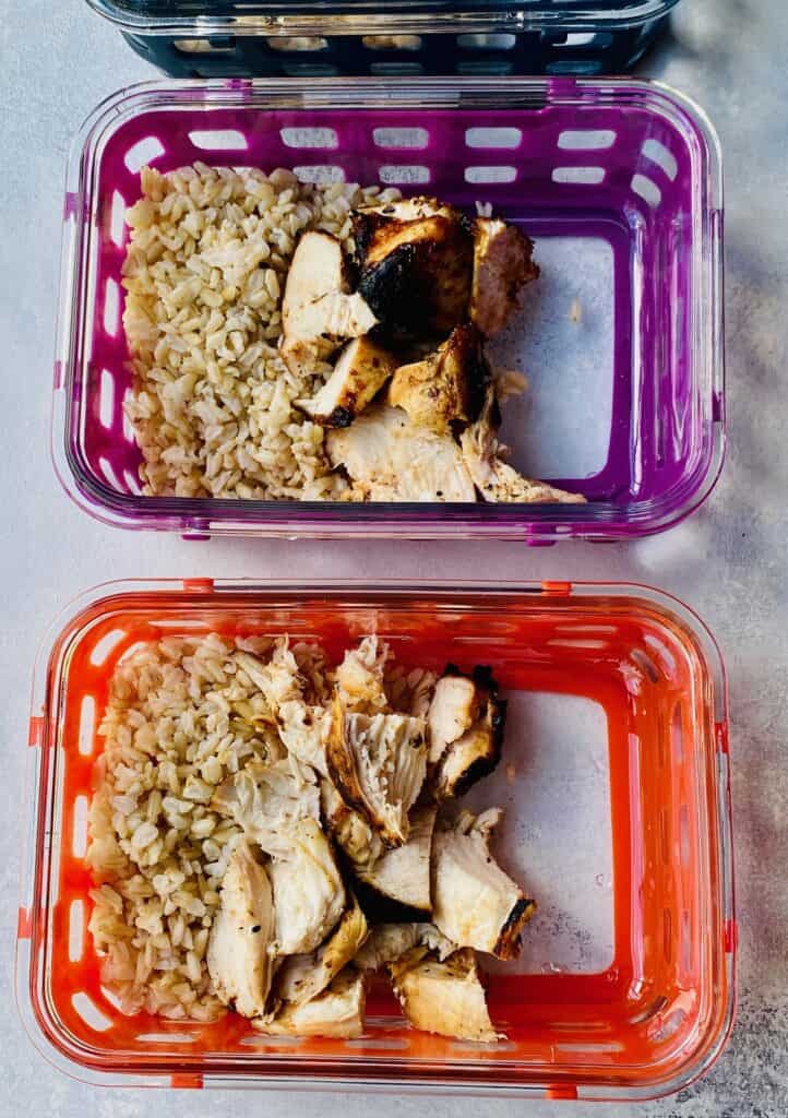 meal prep chicken bowls