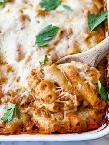 healthy baked ziti recipe