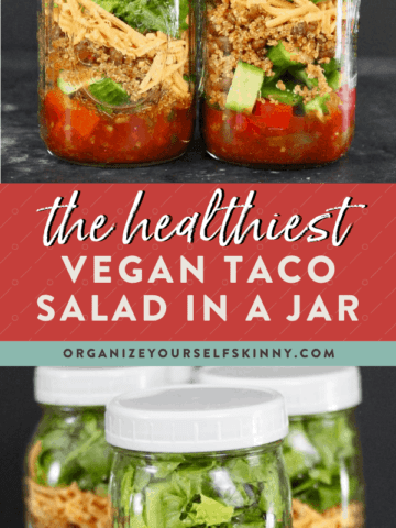 Vegan Taco Salad in a Jar