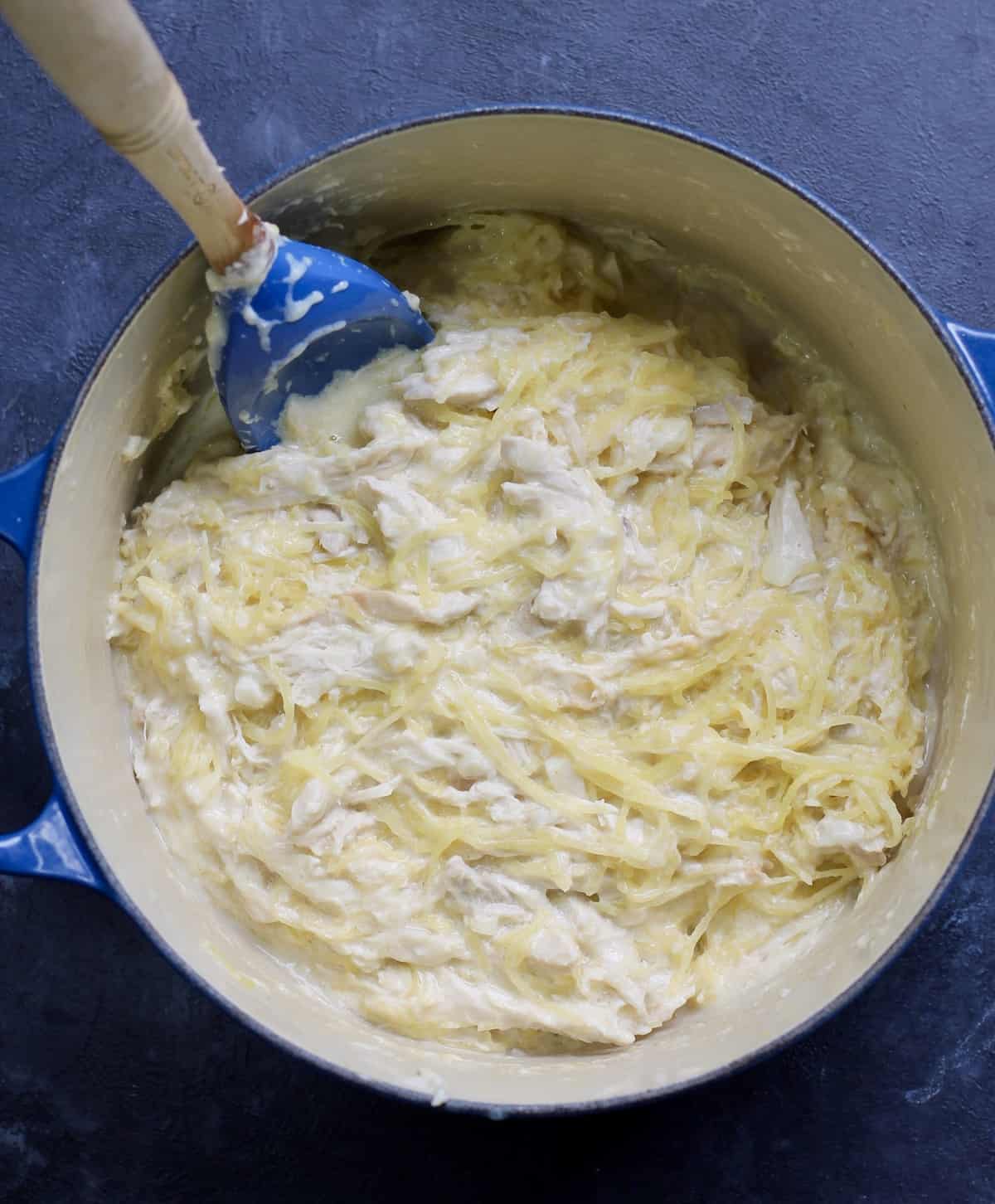 Spaghetti squash alfredo recipe