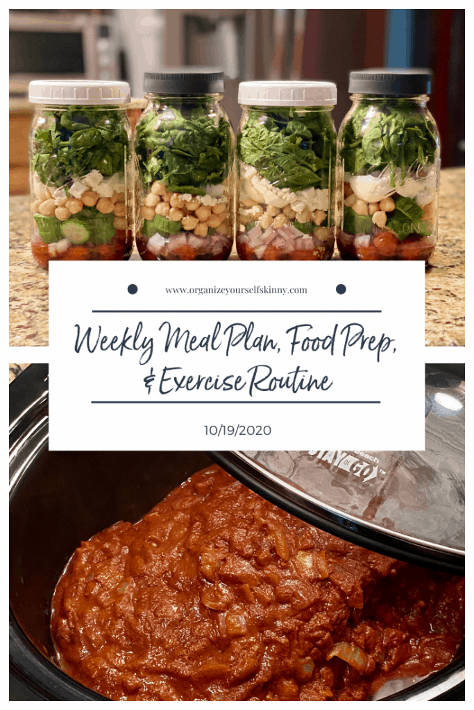 organize yourself skinny weekly meal plan