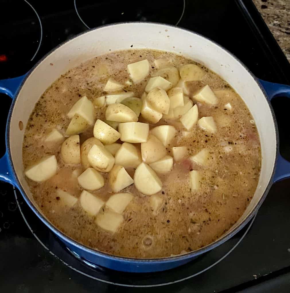 diced potatoes for cheeseburger soup